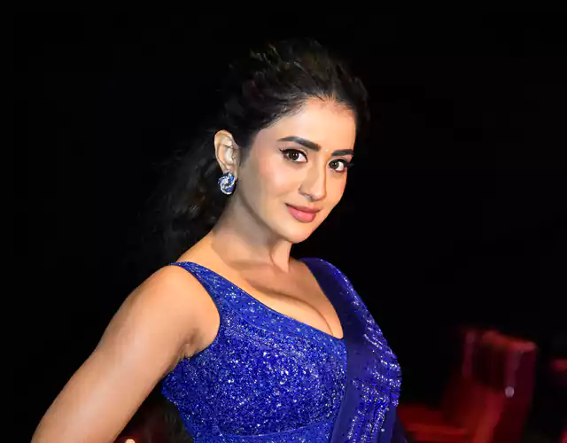 Rashi Singh Blue Saree Stills